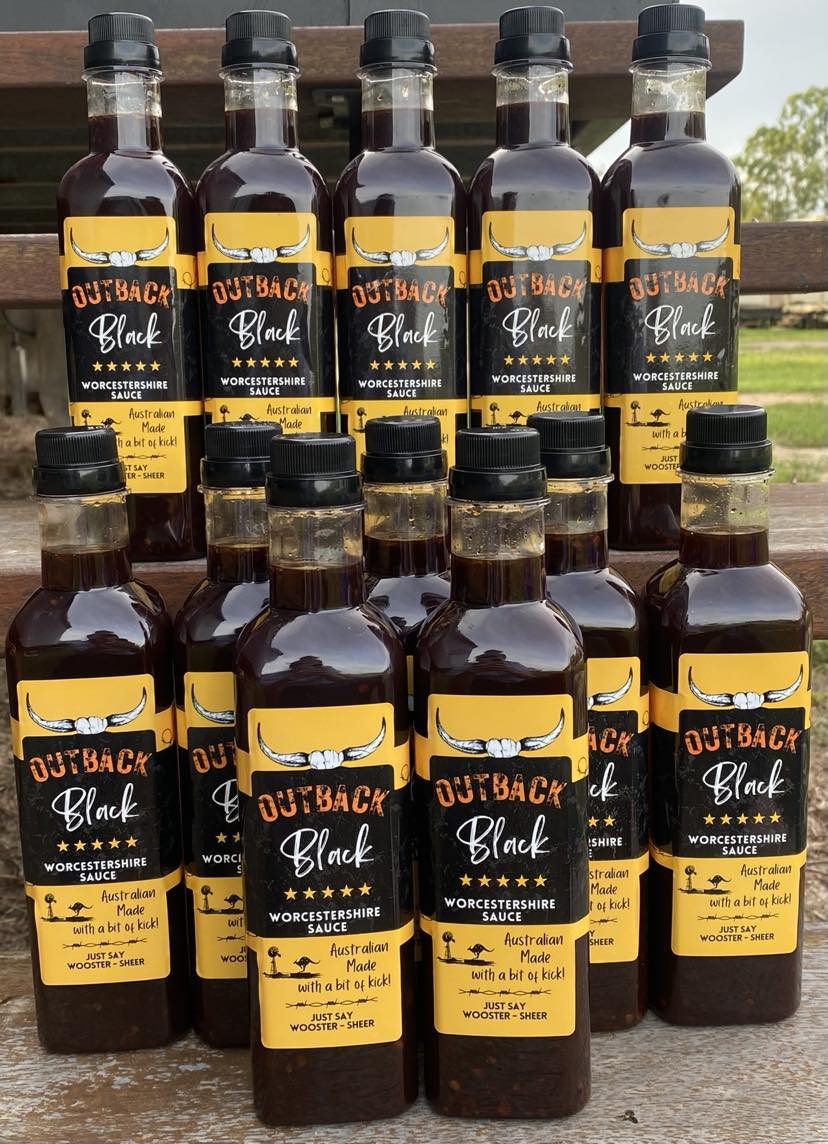 12 x 500ml Outback Black Worcestershire Sauce